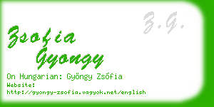 zsofia gyongy business card